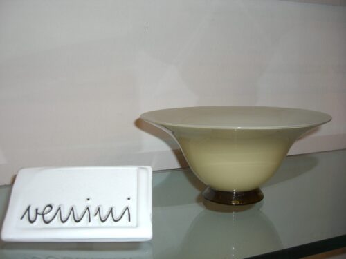 Thirties Opal straw coloured Bowl Venini - Image 1