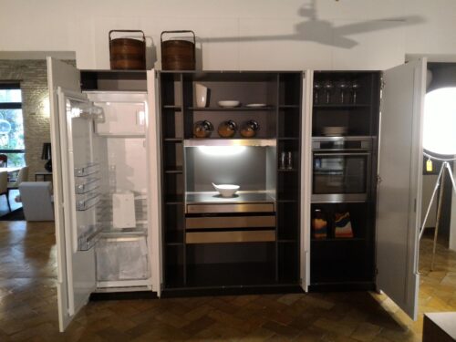 PHOENIX KITCHEN  WALNUT PIANO QUARZITE RAVEN IN SAND MICROPALL. VARENNA - Image 4