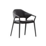 ICO STAINED BLACK LEATHER ITO CASSINA