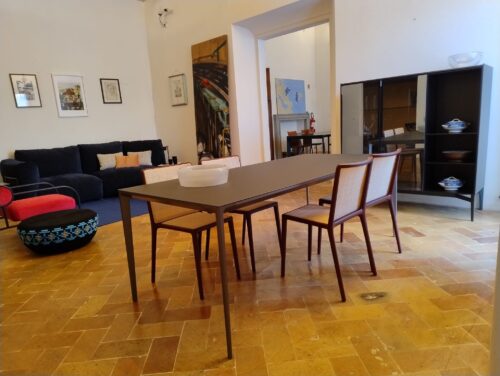 LONG ISLAND ALLUNGABILE CM 92X205/305 H. 75 STR. 302 GRAFITE PIANO VETRO 135 GRAFITE OPACO - immagine 4