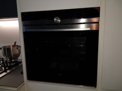 ARTEX KITCHEN VARENNA SUPER WHITE TOUCH TOP FENIX ARDESIA C / PENISOLA OAK - Image 6