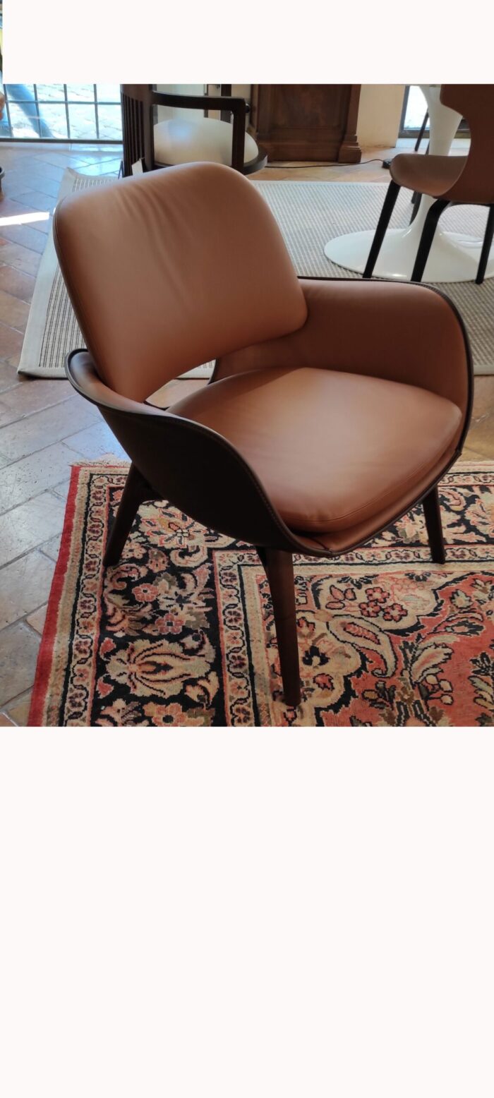 MARTHA POLTRONA PELLE SC48/CUOIO TESTA DI MORO - immagine 2
