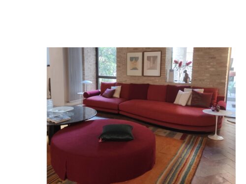 NOONU B&B DIVANO CON PUF TONDO - Image 1