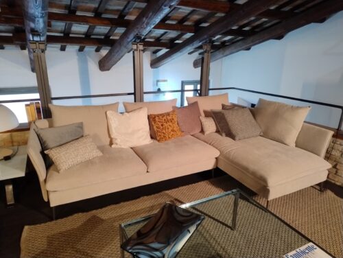 LINK DIVANO BIBA TESSUTO BEIGE - immagine 5